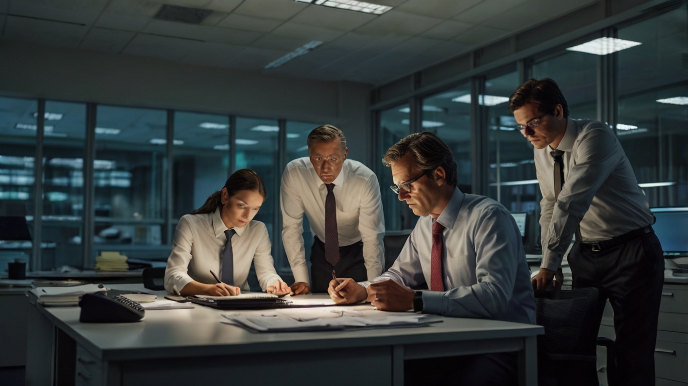 Equipe de auditoria financeira